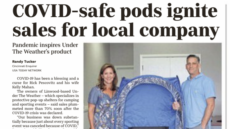 The Cincinnati Enquirer: COVID-safe pods ignite sales for local company