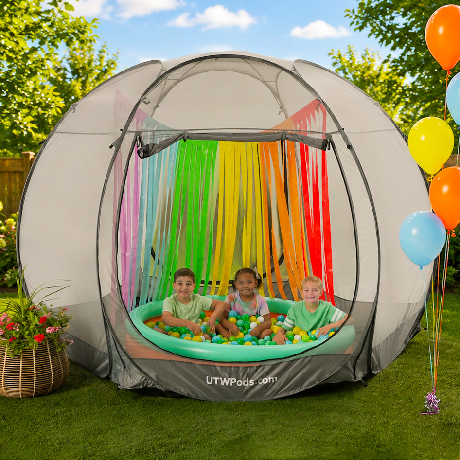 Bug-Screen Pod 6-8 Person Pop-up Dome Tent with Mesh
