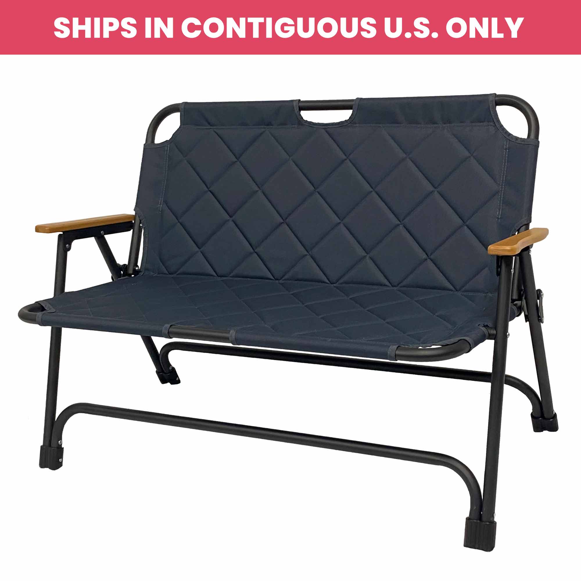 Deluxe Portable 2-Person Folding Bench Seat
