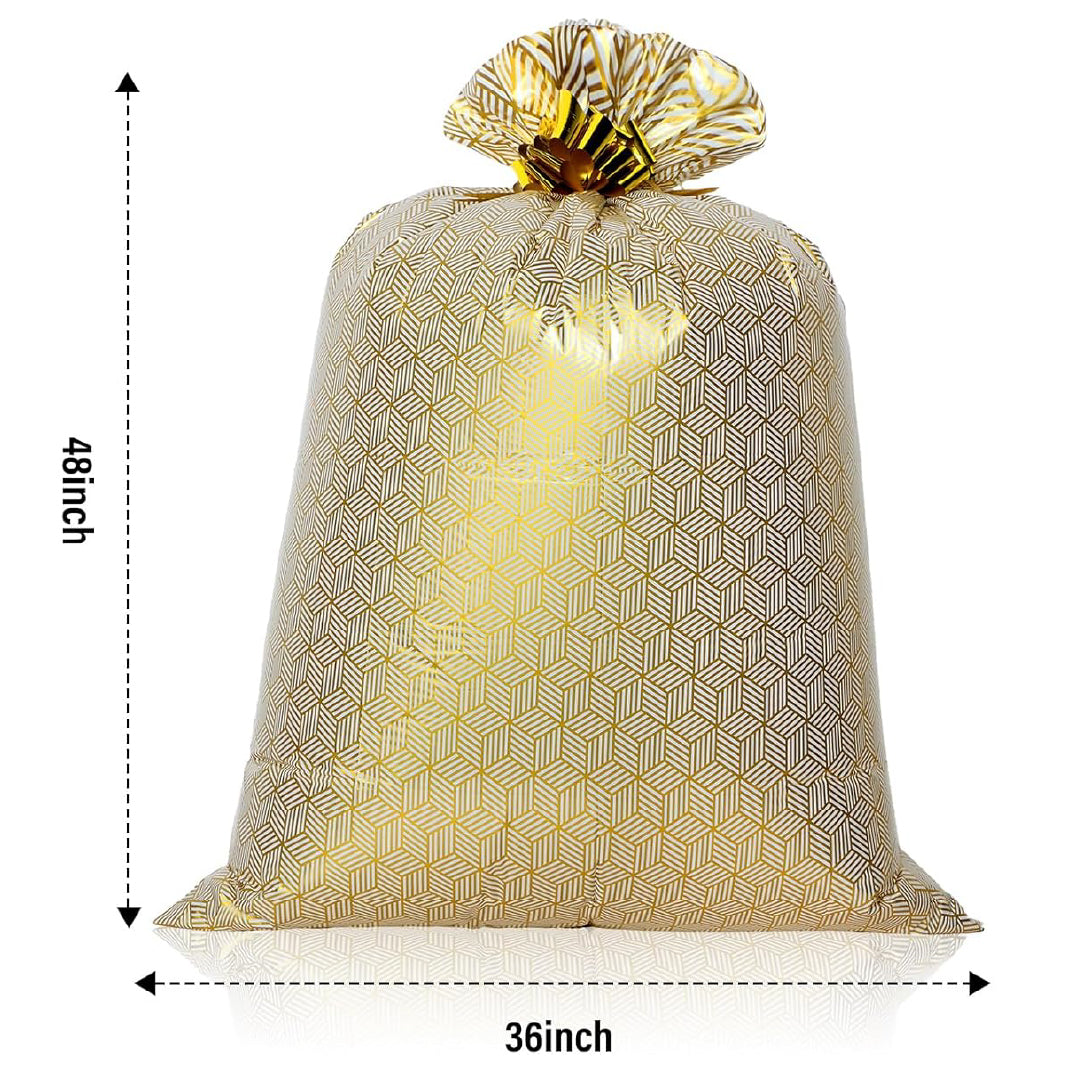 Jumbo Gold Gift Bag