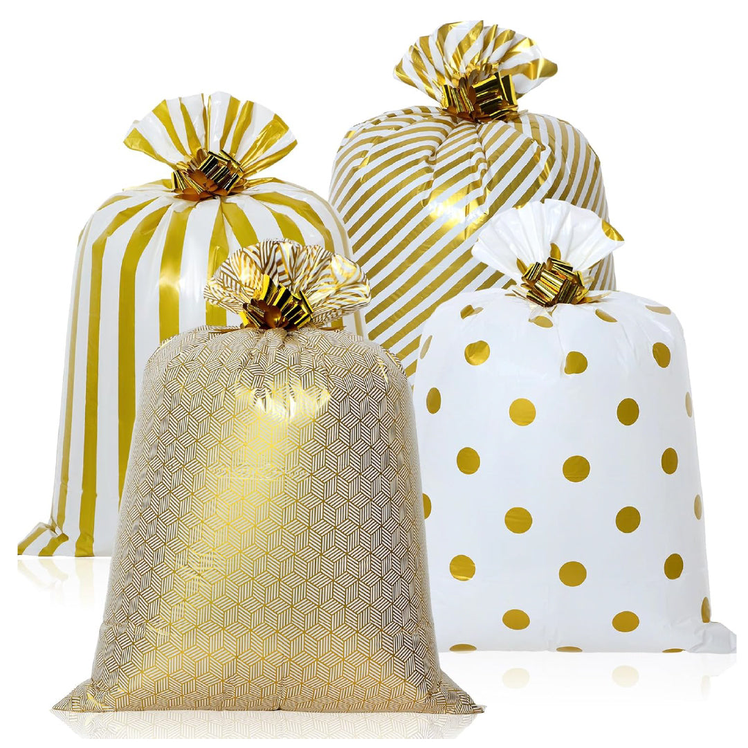 Jumbo Gold Gift Bag