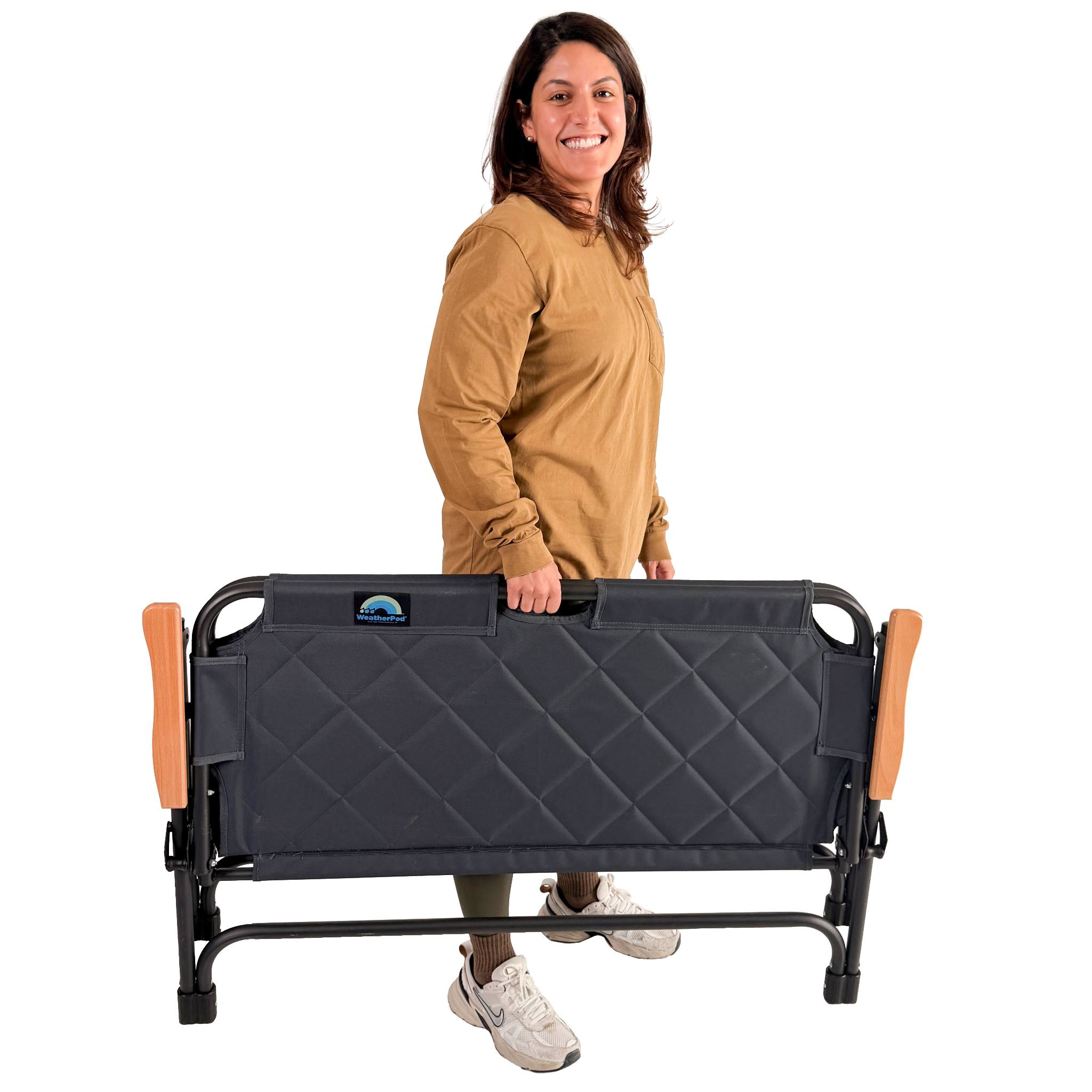 Deluxe Portable 2-Person Folding Bench Seat
