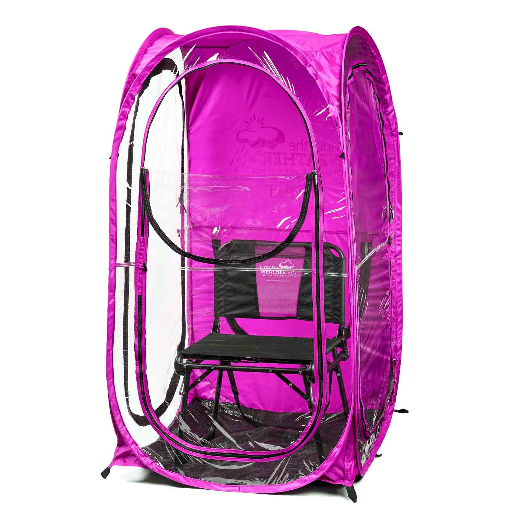 Clear Plastic / 3 Sides / Pink