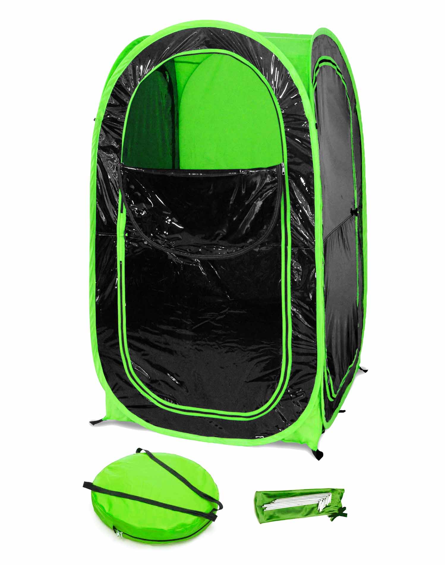 green pop up tent Weather Pod 1-Person Pop-Up Pod with Tinted Panels