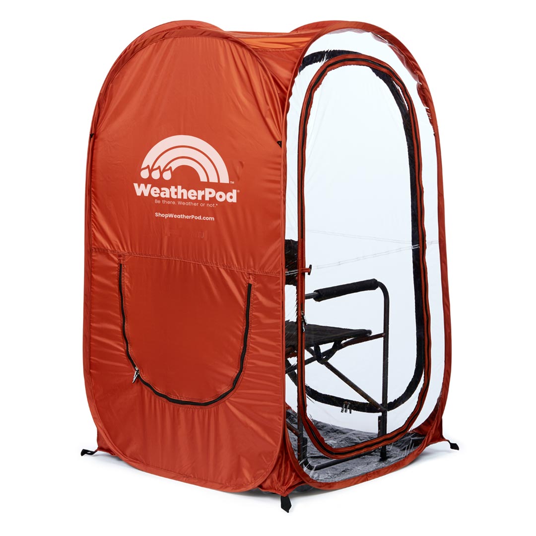 Clear Plastic / 3 Sides / Burnt Orange