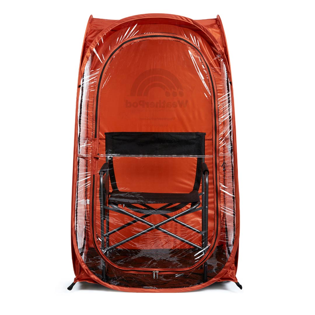 Clear Plastic / 3 Sides / Burnt Orange