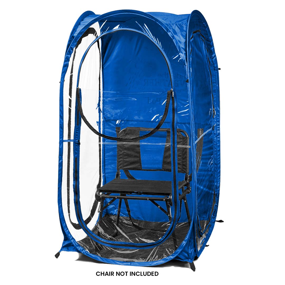 Clear Plastic / 3 Sides / Royal Blue