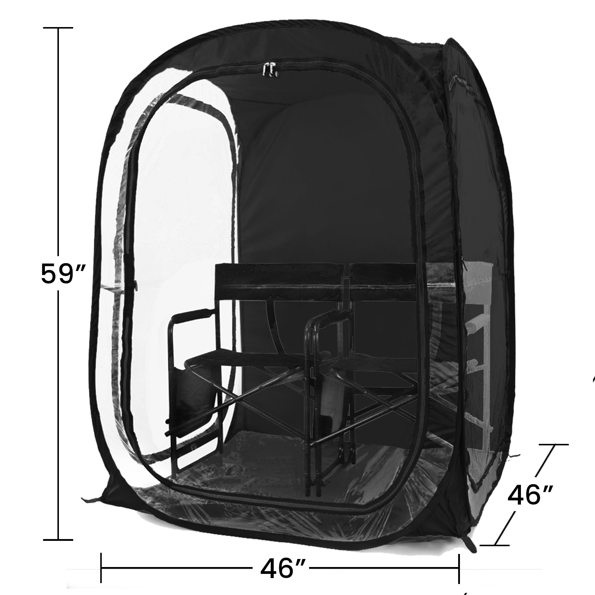 Clear Plastic / Black