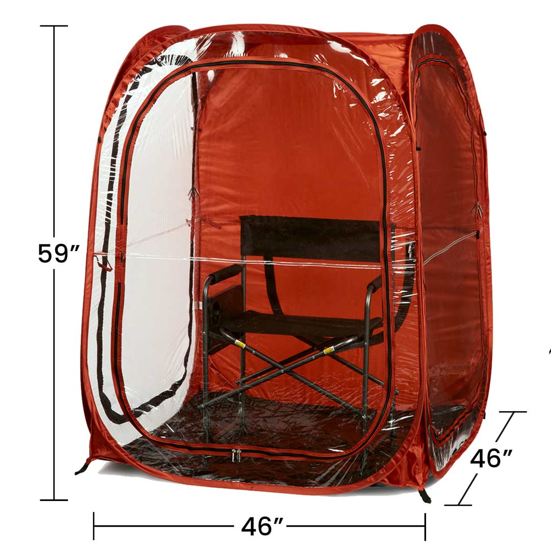 Clear Plastic / Burnt Orange