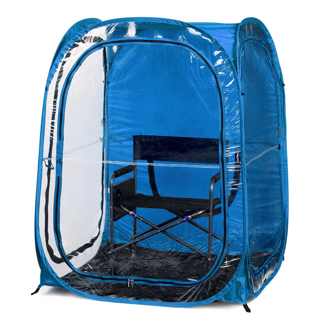 Clear Plastic / Royal Blue