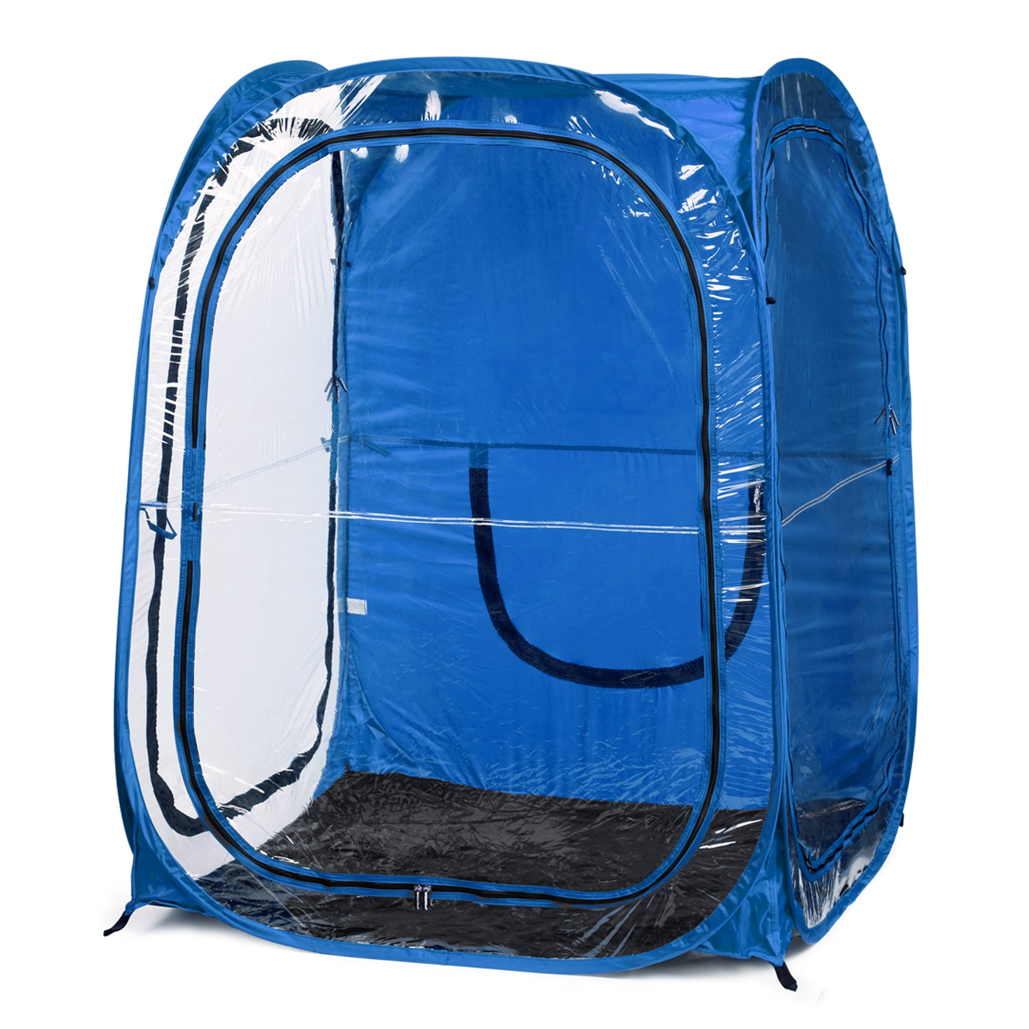 Clear Plastic / Royal Blue