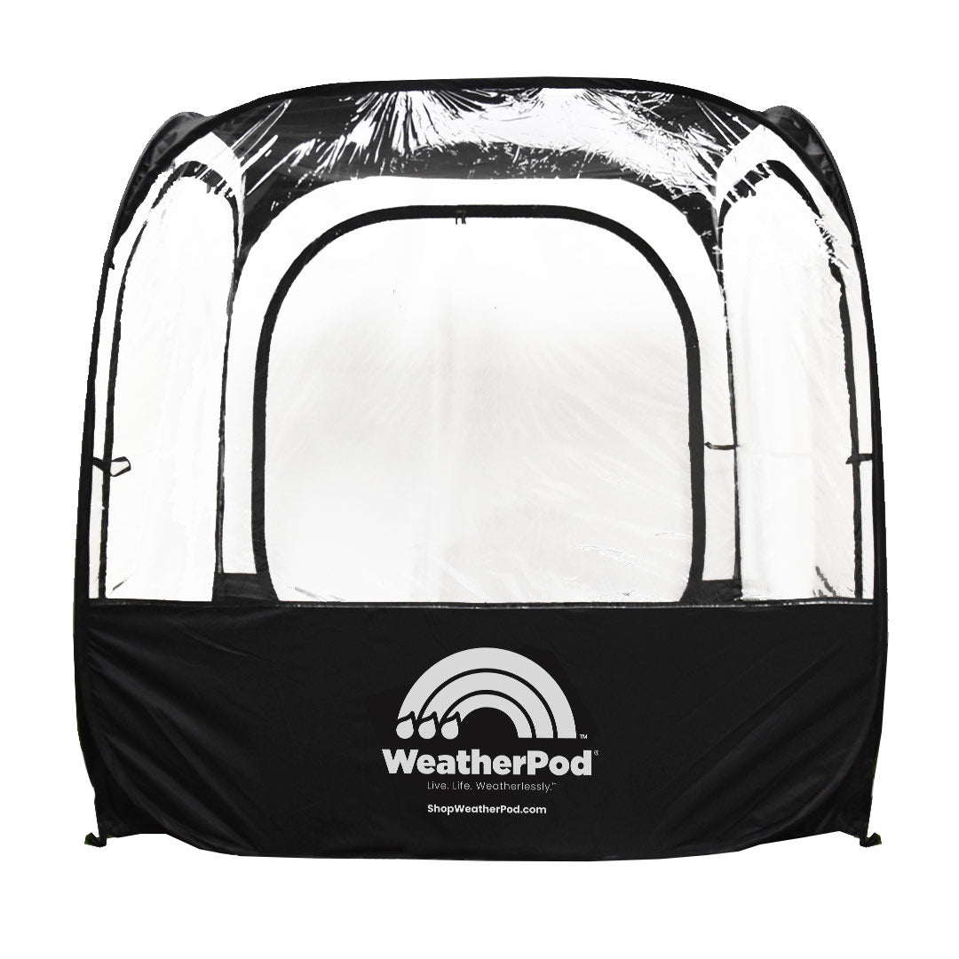 MegaPod® 2-4 Person 56 x 56 Square All Clear Pop-Up Pod - 360° View