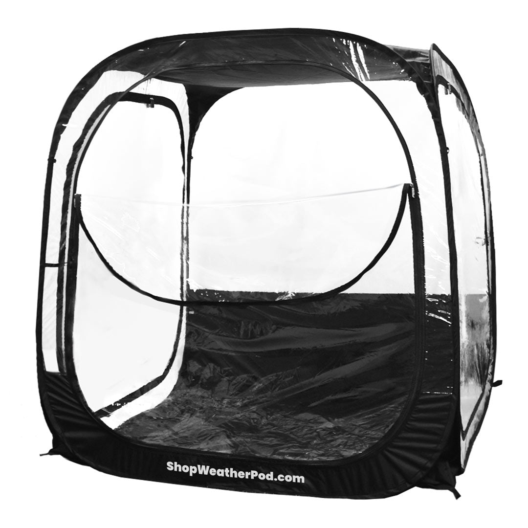 Weather Pod 56 x 56 Square 2-4 Person Clear Pop-Up Pod - 360° View