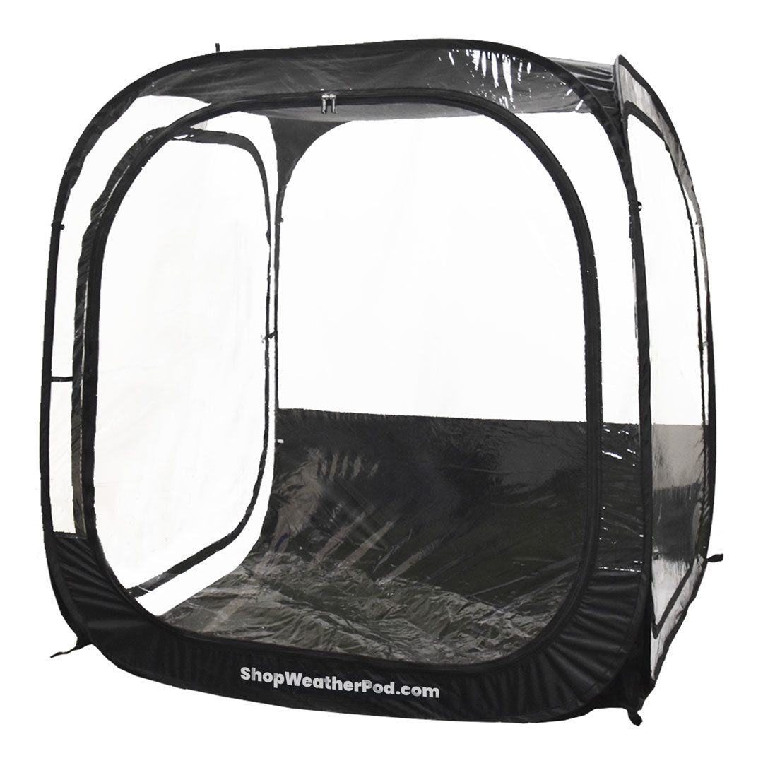 MegaPod® 2-4 Person 56 x 56 Square All Clear Pop-Up Pod - 360° View