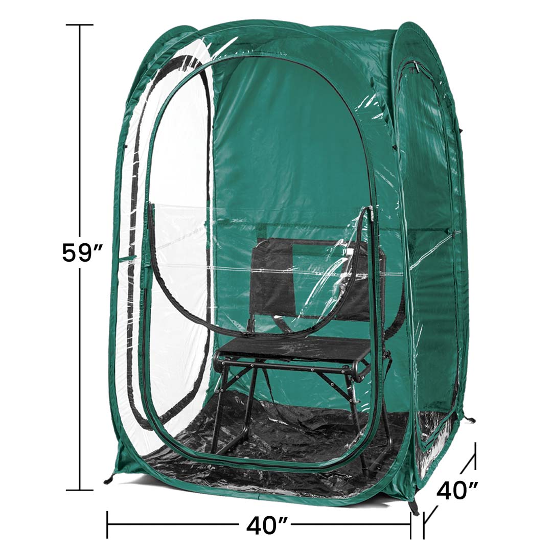 MyPod™ Large 1-Person 40 × 40 Pop-Up Pod – Royal Blue & Hunter Green (Clearance)