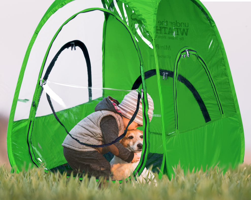 Wind and Rain Pod Mini Deluxe Pop Up Pod WeatherPod