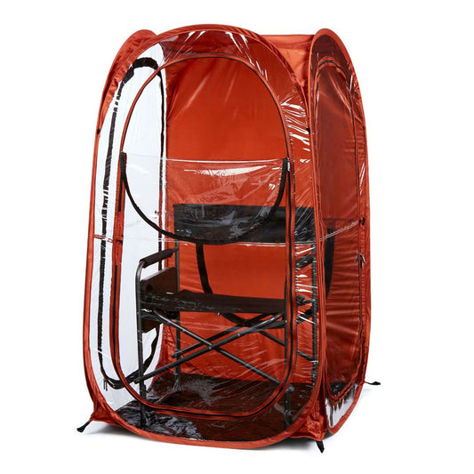 Clear Plastic / 3 Sides / Burnt Orange
