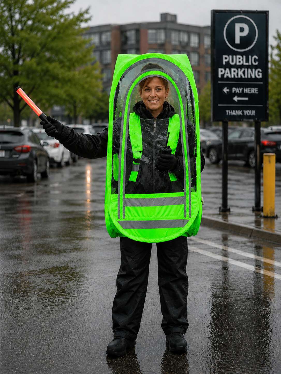 Short / Safety Green
