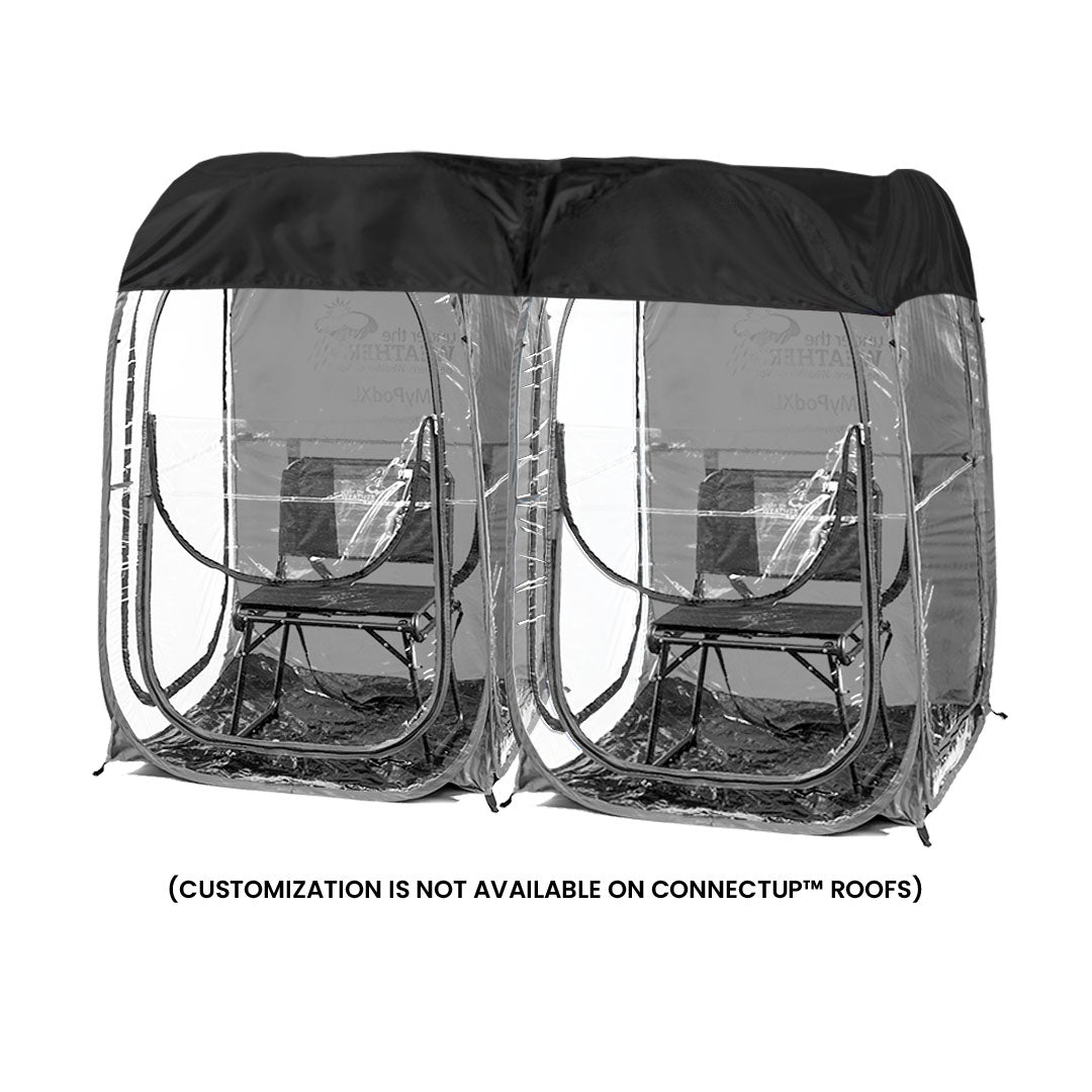 ConnectUp 2 Roof for MyPod XL - Under the Weather® - Personal pop-up sports tent for mom, dad, kids, parents - Perfect for soccer, baseball, softball, football, youth team sports - As Seen on Shark Tank