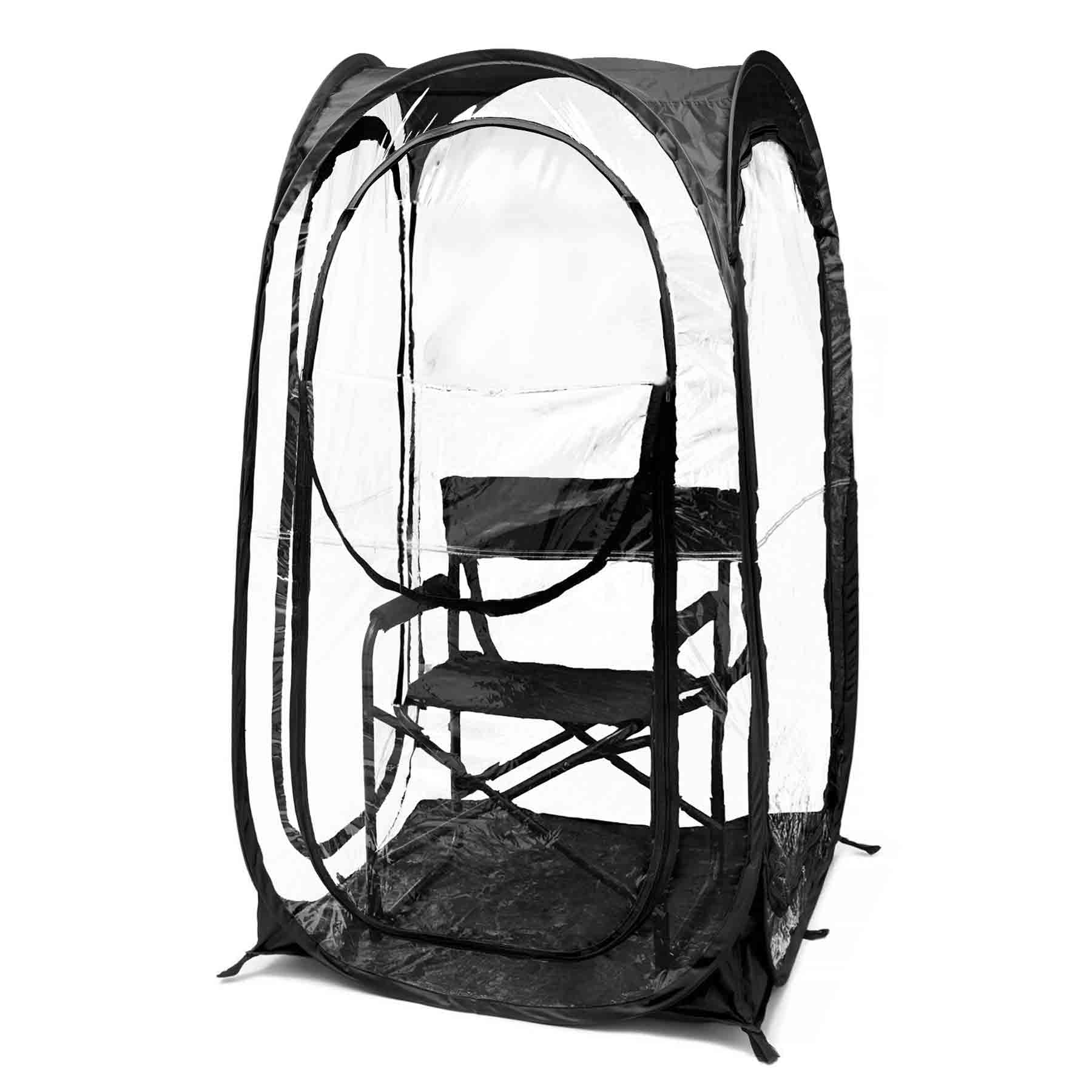 Clear Plastic / 4 Sides / Black