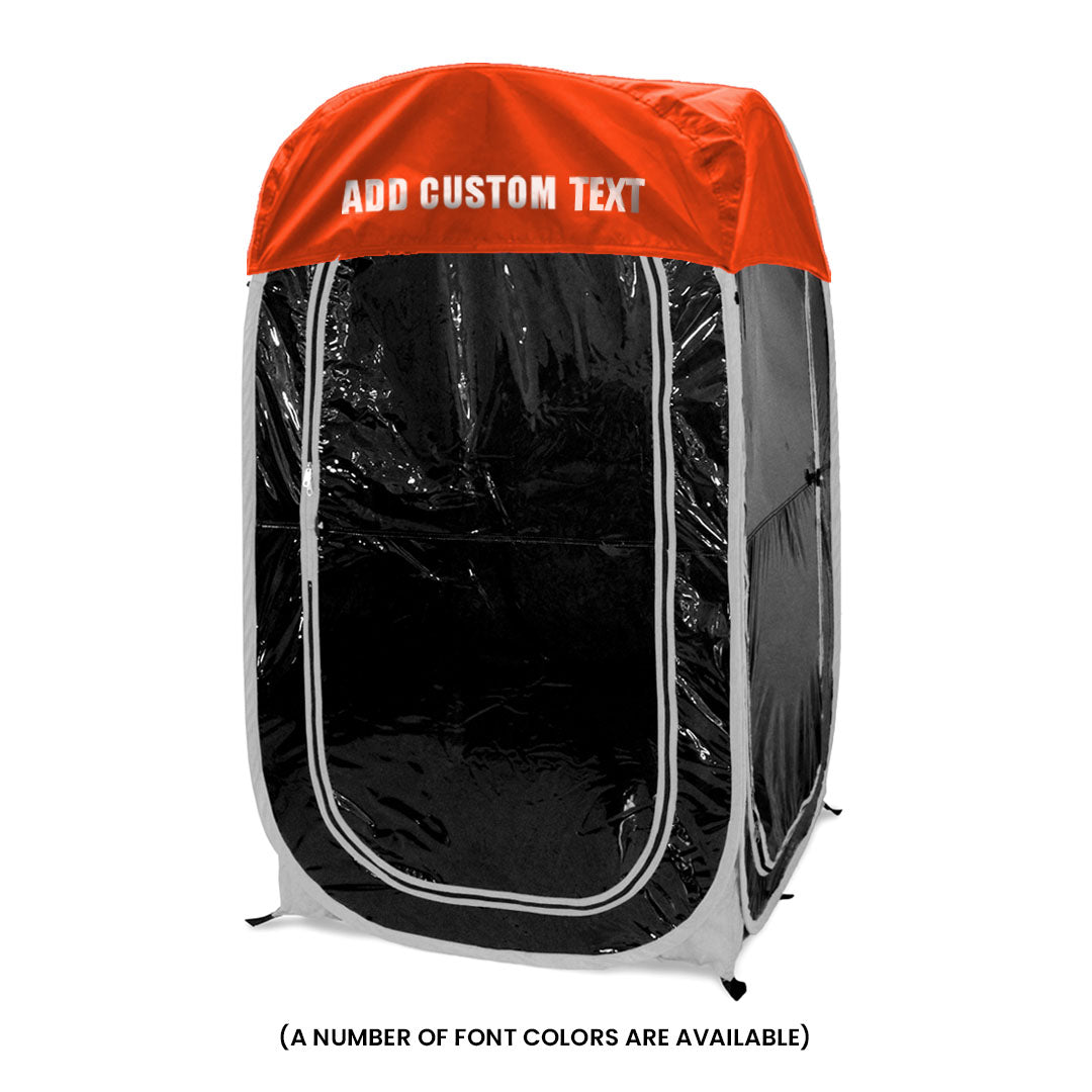 Orange / Front (+$20), Orange / Front & Back (+$35)