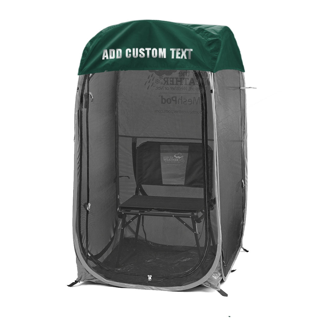 Hunter Green / Front (+$20), Hunter Green / Front & Back (+$35)