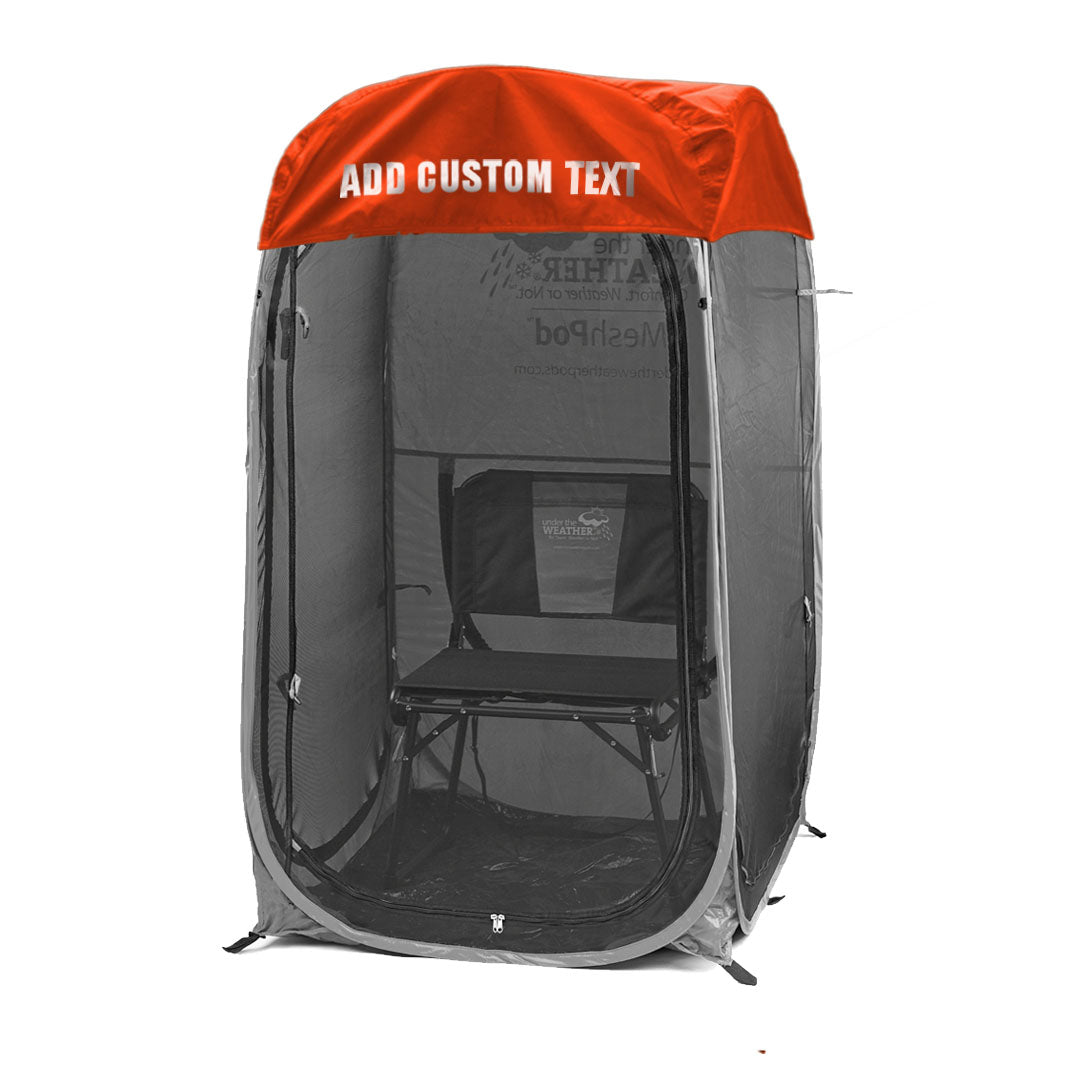 Orange / Front (+$20), Orange / Front & Back (+$35)