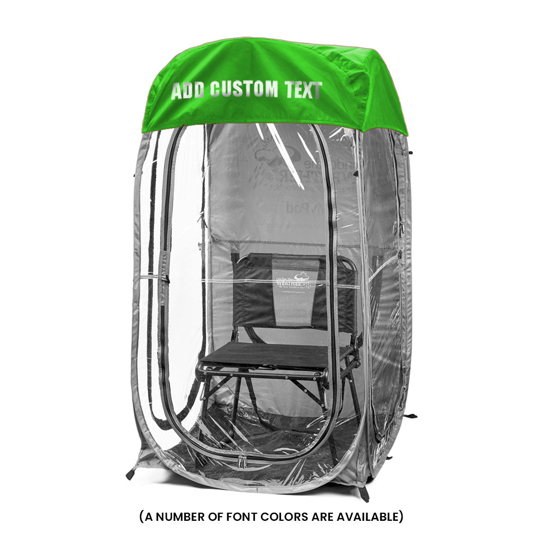 Lime Green / Front (+$20), Lime Green / Front & Back (+$35)