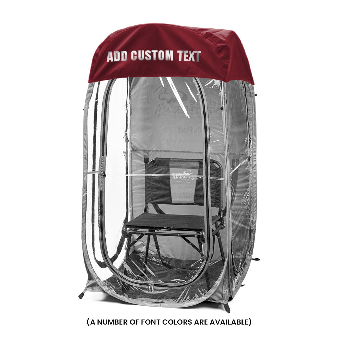 Maroon / Front (+$20), Maroon / Front & Back (+$35)