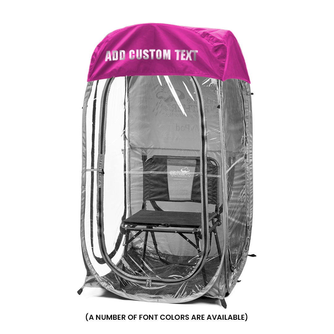 Pink / Front (+$20), Pink / Front & Back (+$35)