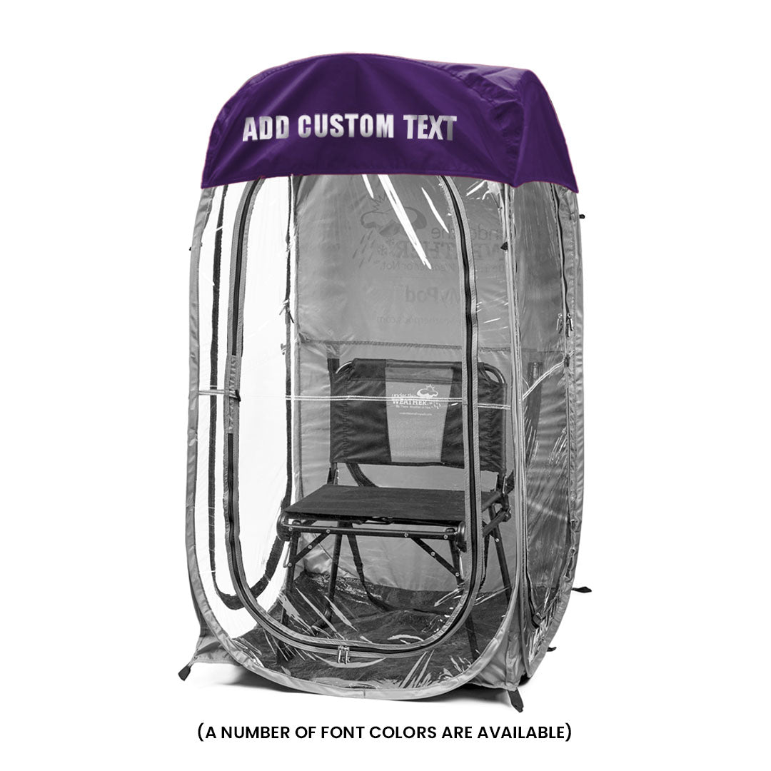 Purple / Front (+$20), Purple / Front & Back (+$35)