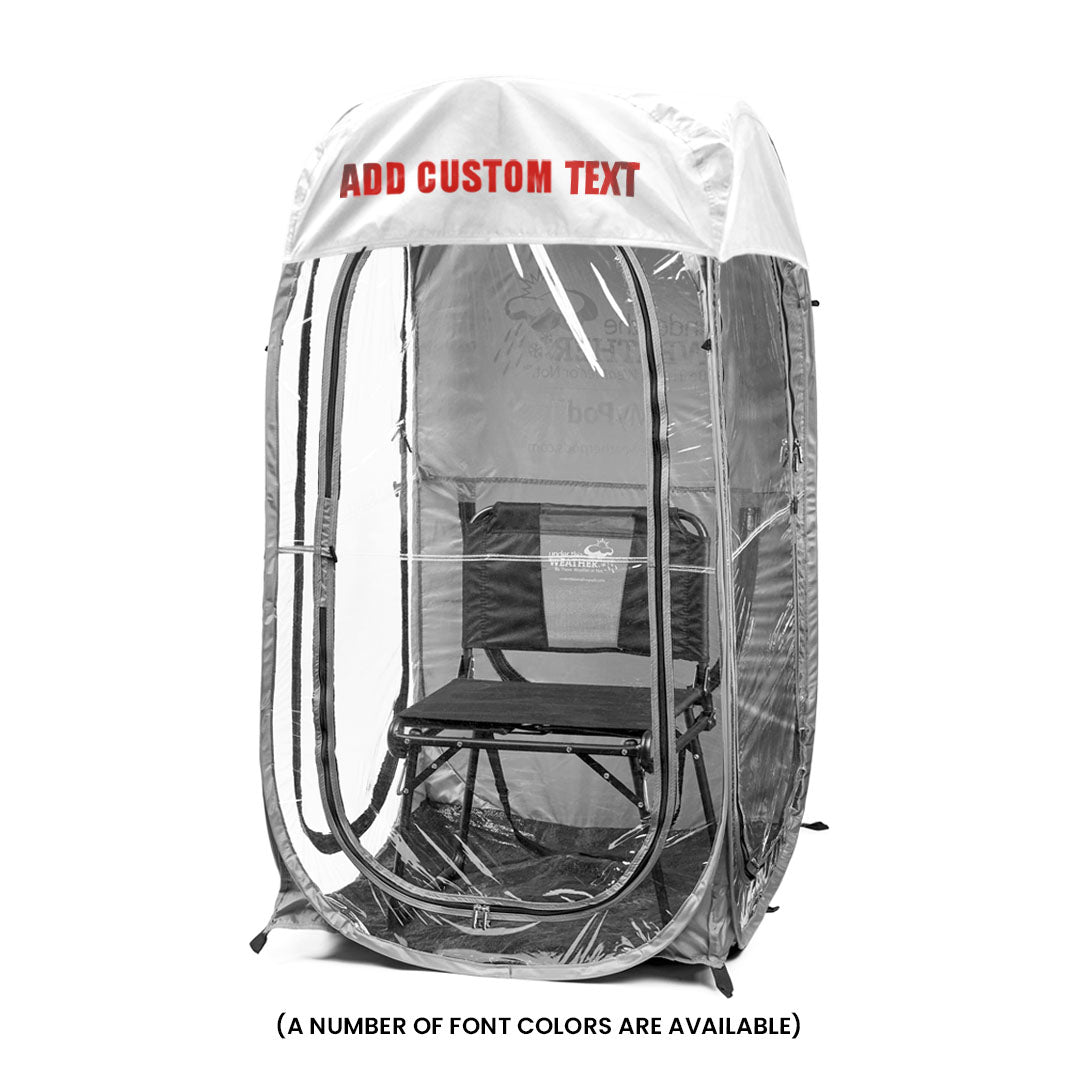 White / Front (+$20), White / Front & Back (+$35)