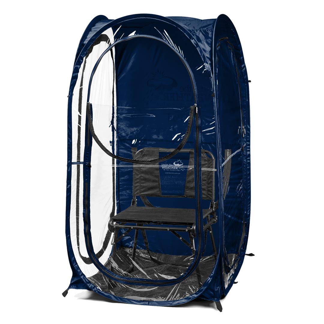 Clear Plastic / 3 Sides / Navy