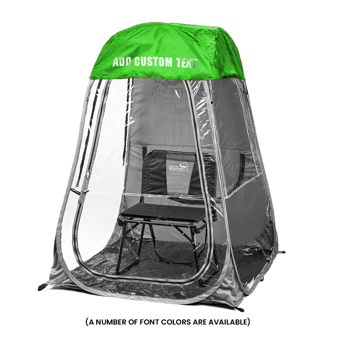 Lime Green / Front (+$20), Lime Green / Front & Back (+$35)
