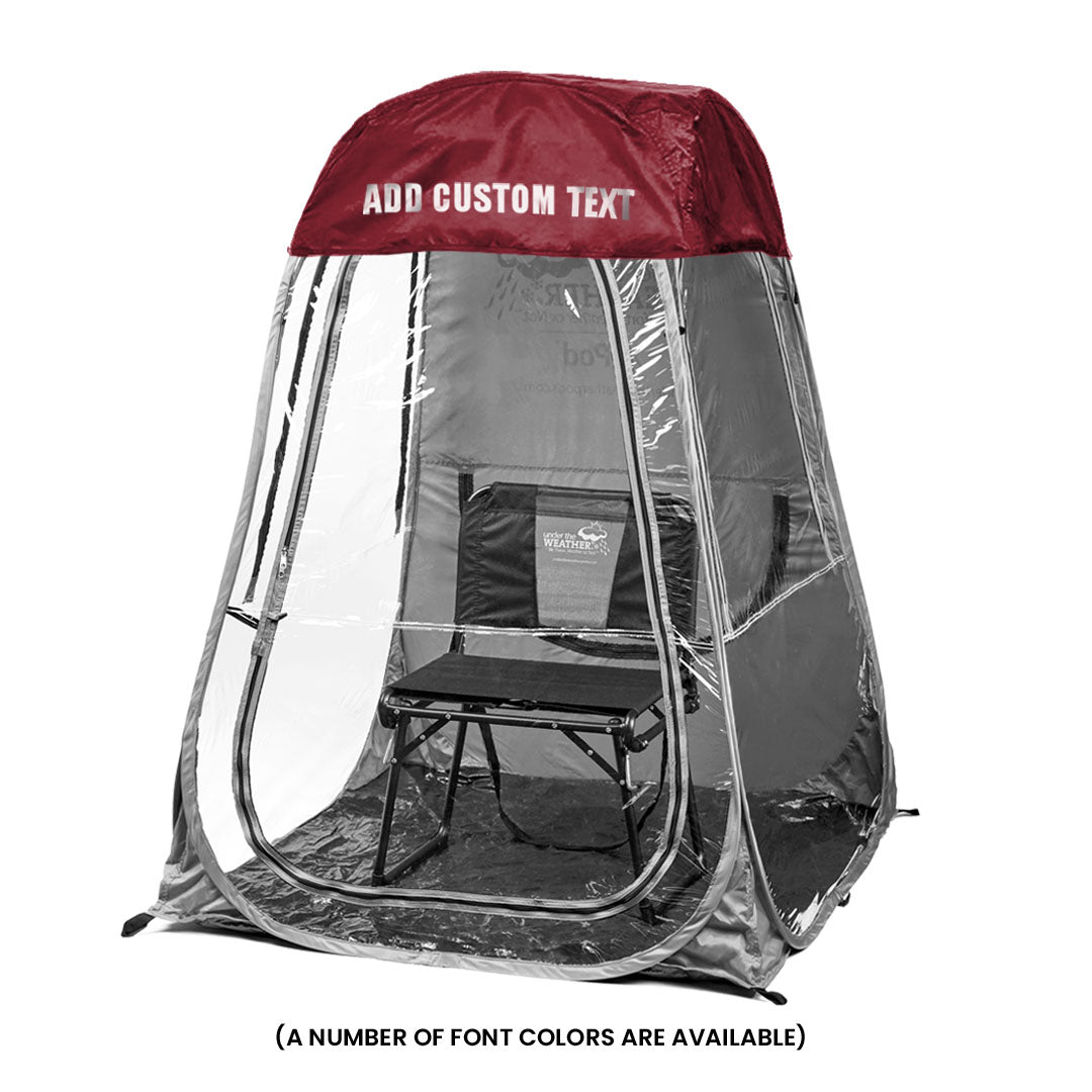 Maroon / Front (+$20), Maroon / Front & Back (+$35)