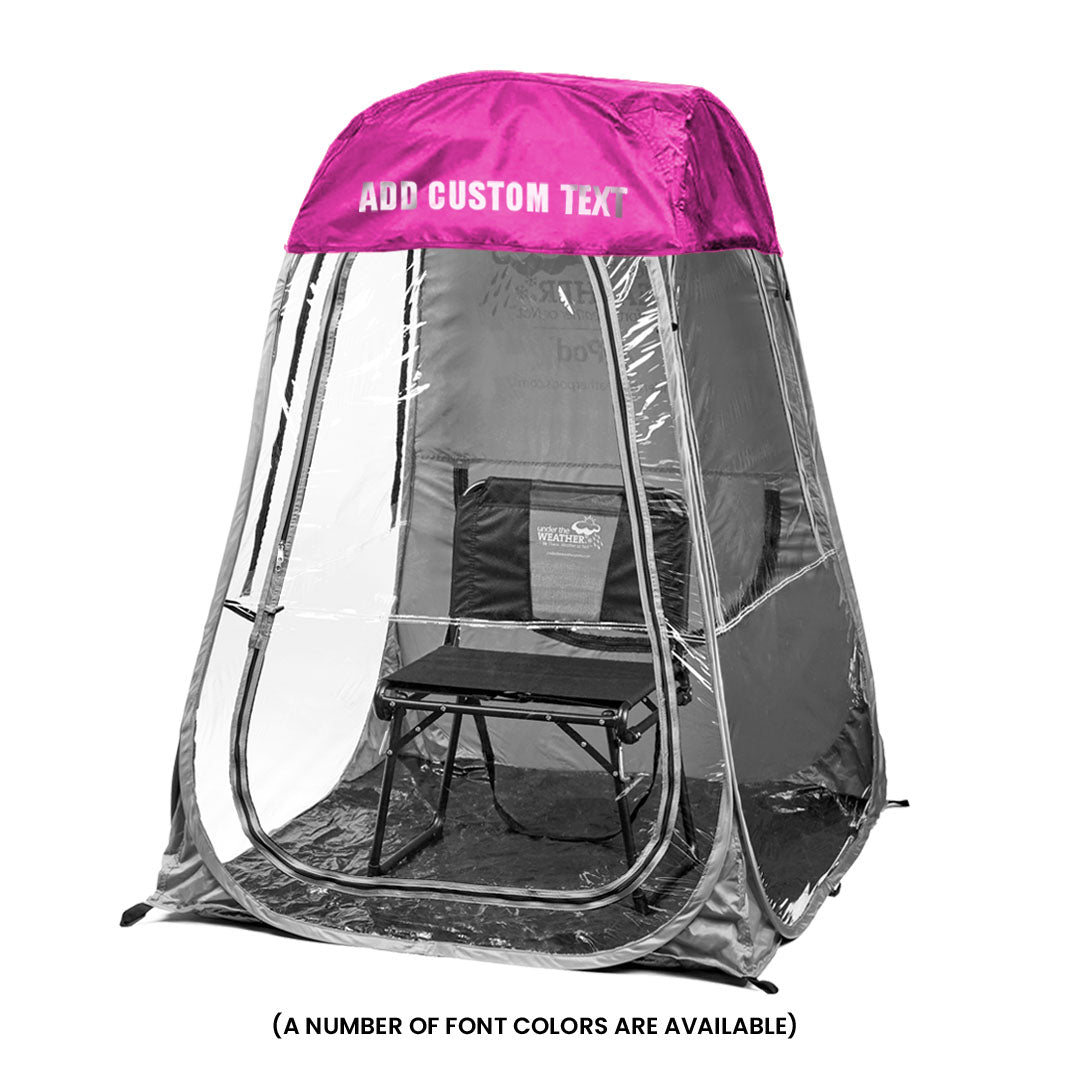 Pink / Front (+$20), Pink / Front & Back (+$35)