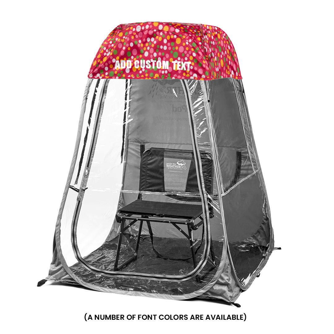 Polka Dot / Front (+$20), Polka Dot / Front & Back (+$35)