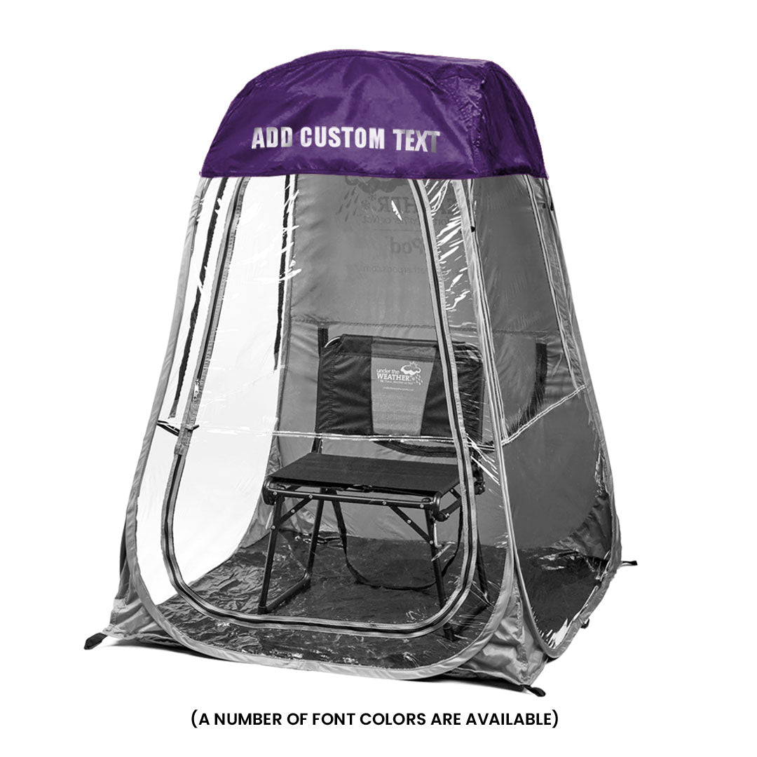 Purple / Front (+$20), Purple / Front & Back (+$35)